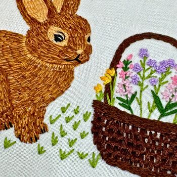 Easter Bunny Embroidery Kit, 6 of 10