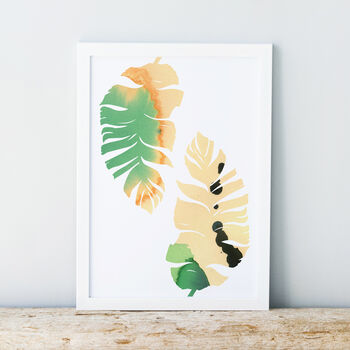Banana Leaf Fine Art Giclée Print, 5 of 5