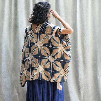 Pure Silk Kimono Jacket Itajime Hand Embellished, 7 of 11