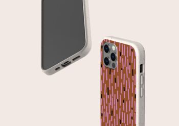 Abstract Lines Pattern Biodegradable Phone Case, 3 of 7