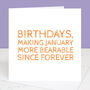 January Birthday Card, thumbnail 4 of 5