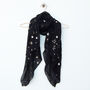 Rose Gold Metallic Printed Star Summer Scarves, thumbnail 8 of 12