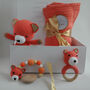Organic Fox Toy Baby Gift Set, thumbnail 2 of 9