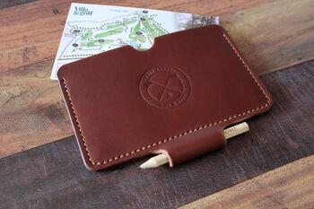 Leather Golf Score Sleeve, 12 of 12