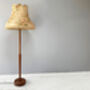 Vintage Floor Lamp / Fringed Floral Shade, thumbnail 2 of 5