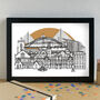 Widnes Skyline Art Print Unframed, thumbnail 1 of 6