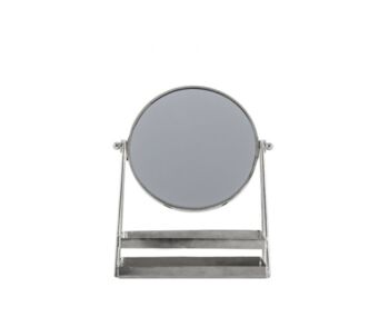 Metal Dressing Table Vanity Mirror In Black Or Silver, 6 of 6