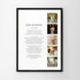 Personalised Photo Poem Funeral Print, thumbnail 6 of 7