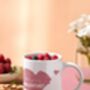 Will You Be My Valentine? Pink Heart Mug, thumbnail 1 of 2