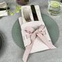 Personalised Place Setting Recycled Leather Napkin Holder, thumbnail 3 of 6