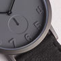 Pvd Grey Stainless Steel Watch With Alcantara Strap, thumbnail 7 of 9