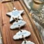 Personalised New Baby Hanging Clay Keepsake, thumbnail 9 of 10