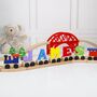 Personalised Childrens Wooden Name Train Set, thumbnail 2 of 4