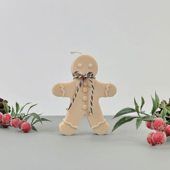 Brown Christmas Gingerbread Candle Ans Christmas Decor, 9 of 11
