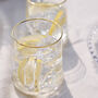 Set Of Four Gold Rimmed Clear Glass Mug, thumbnail 4 of 4