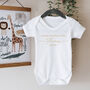 'Newest Member Of The Family' Surname Babygrow, thumbnail 1 of 6