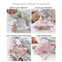 Personalised Pink Elephant Motif Blanket And Comforter, thumbnail 4 of 12