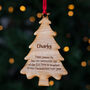 Personalised Wooden Christmas Tree Memorial Bauble, thumbnail 7 of 7