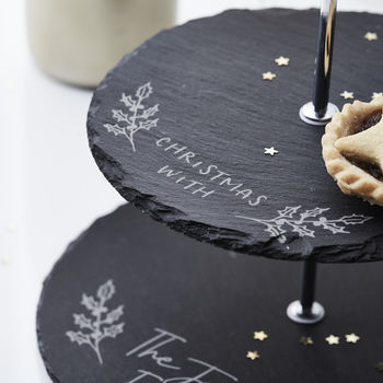 Personalised Christmas Mince Pie Stand, 2 of 6