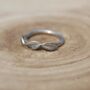 Tri Leaf Ring In Sterling Silver, thumbnail 1 of 4