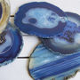 Blue Agate Coaster Set Of Two, thumbnail 1 of 3