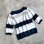 Adelaide Striped Cotton Jumper With Mini Sequins, thumbnail 5 of 8