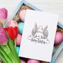 Happy Easter Bunny Card, thumbnail 1 of 3