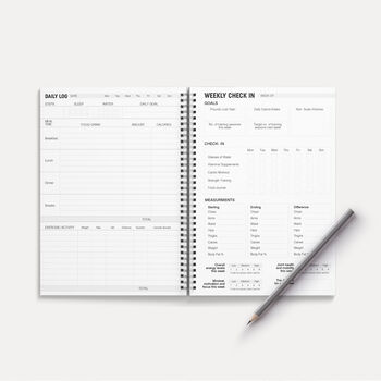 Personalised Fitness Journal Mountain Ash, 7 of 7