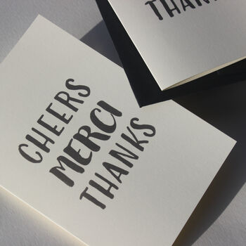 Thank You, Merci, Cheers Card, 8 of 8