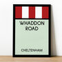 Whaddon Road Monopoly Cheltenham Football Print, thumbnail 1 of 2