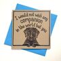 Dog Shakespeare Card. Companion Quote, thumbnail 1 of 2