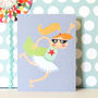 Mini Super Hero Girlie Card, thumbnail 4 of 4