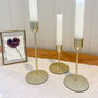 Gold Candle Sticks – Set Of Three, thumbnail 4 of 5