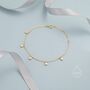 Emerald Green Or Clear Cz Dangle Bracelet, thumbnail 3 of 12