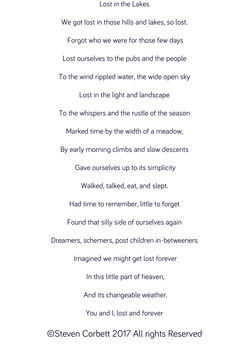 Lake District Poem Print By Helena Tyce Designs | notonthehighstreet.com