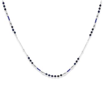 Horus Silver Plated Gemstone Necklace, 7 of 10