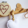 Personalised Heart Initials Embroidery Decoration, thumbnail 3 of 6