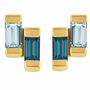 Gold Vermeil Stud Earrings London And Blue Topaz, thumbnail 2 of 4