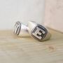 Personalised Initial Silver College Ring, thumbnail 5 of 6