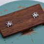 Stag Beetle Stud Earrings In Sterling Silver, thumbnail 8 of 12
