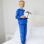 Personalised Matching Dad And Child Snowflake Soft Pyjamas, thumbnail 4 of 12