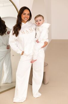 Mini Est Embroidered Child's Hoodie Jumper Matching Mama Available, 3 of 8