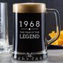 Personalised Engraved Year Of The Legend Mens Beer Tankard, thumbnail 1 of 6
