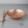 9th Anniversary Gift, Copper Decorative Bowl Medium, thumbnail 6 of 10