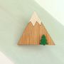 Wooden Mountain Brooch, thumbnail 3 of 3