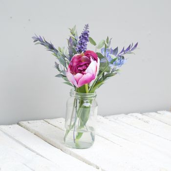 Faux Tulip And Lavender Bouquet, 4 of 4