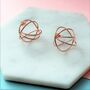 Multi Hoop Spherical Sterling Silver Stud Earrings, thumbnail 6 of 7