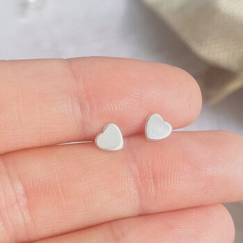Silver Heart Earrings, Follow Your Dreams, 2 of 4