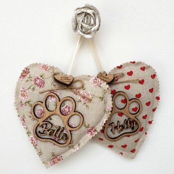 Personalised Dog Paw Print Heart, 6 of 11