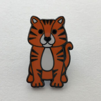 Tiger Enamel Pin Badge, 3 of 3